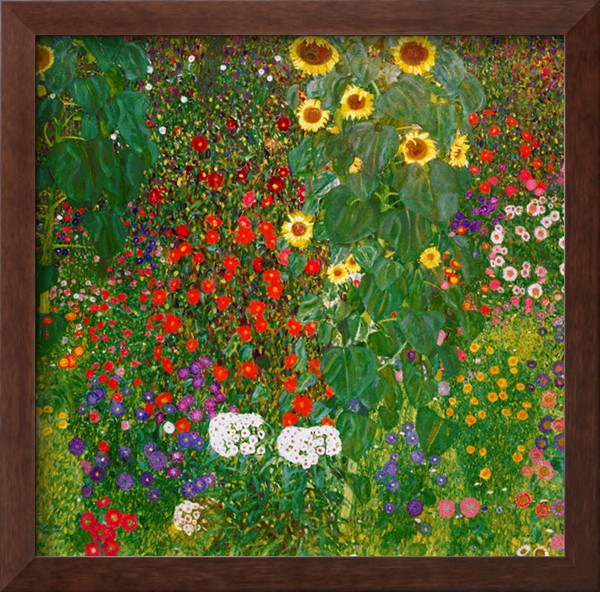 Garden With Sunflowers - Gustav Klimt Painting